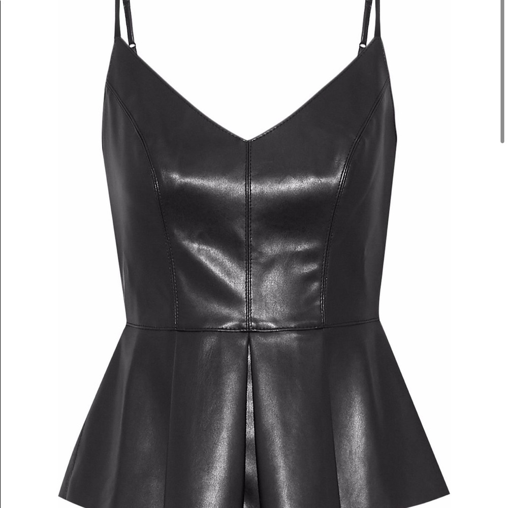 Bailey 44 Faux Leather Top